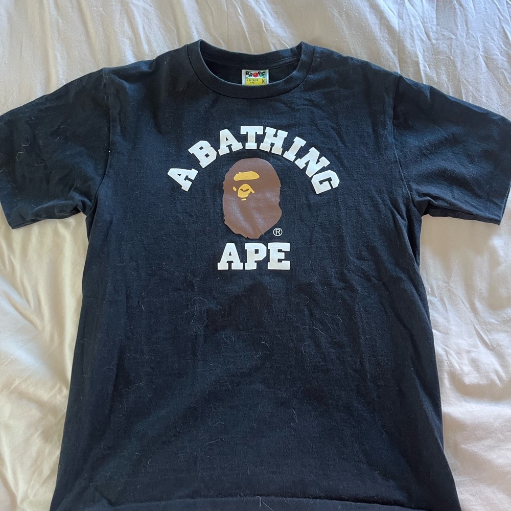 A Bathing Ape Black Short Sleeve Tee